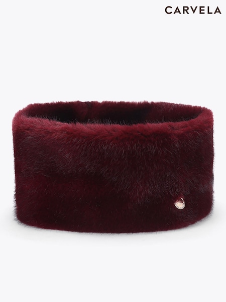 Червоний - Carvela Fur Headband