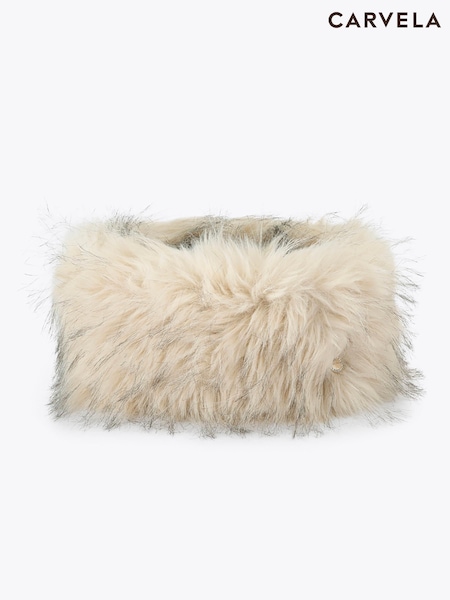Cream - Carvela Fur Headband