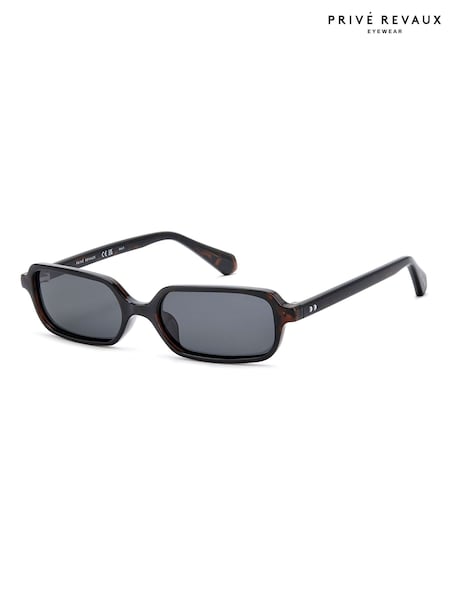 Brown - Prive Revaux Rectangular Sunglasses