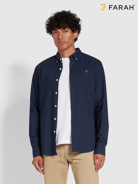 Laivasto Sininen - Farah Brewer Long Sleeve Shirt (269063) | €102
