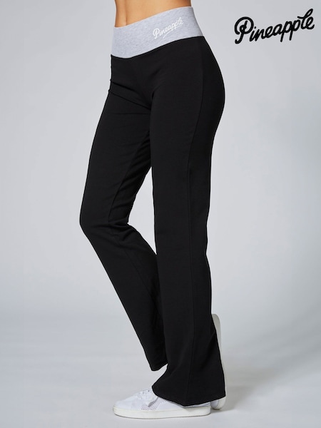 أسود/رمادي - Pineapple Contrast Band Bootcut Jersey Trousers (269302) | ‏16 ر.ع.‏