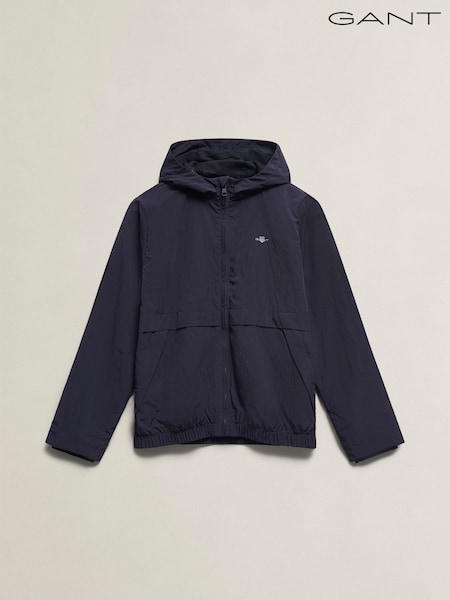 Navy Blue - Gant Lightweight Windbreaker Jacket