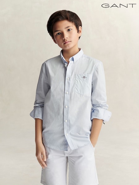Bleu - Gant Shield Poplin Shirt