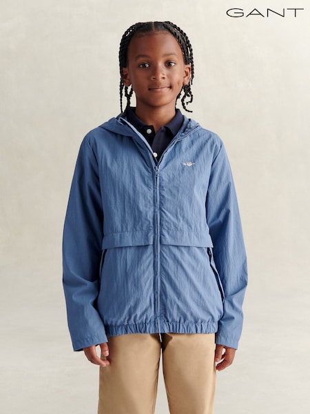 Blue - Gant Lightweight Windbreaker Jacket