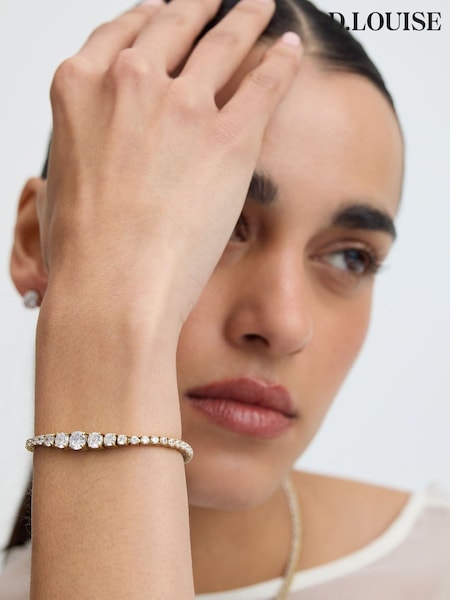 Ton de auriu - D.louise Luxe Graduated Tennis Bracelet
