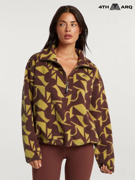 Brown/Green - 4th Arq Phoenix Half-zip Fleece