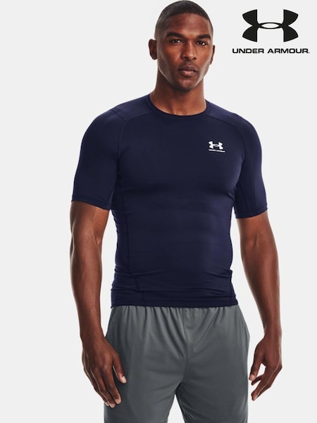Azul marino/Blanco - Under Armour HeatGear Base Layer T-Shirt (271883) | 45 €