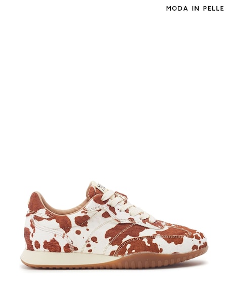 Brun - Moda In Pelle Aveline Textured Outsole Slim Trainers