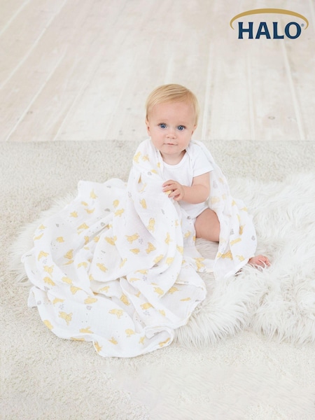 aden + anais White Essentials Seashore Muslin Blanket 4 Pack (112 X 112cm) (272404) | €13