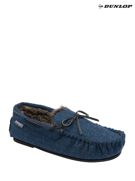 Синий - Regular Dunlop Mocassin Slippers