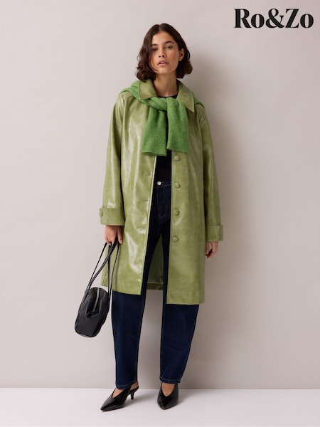 Зеленый - Ro&zo Pu Car Coat