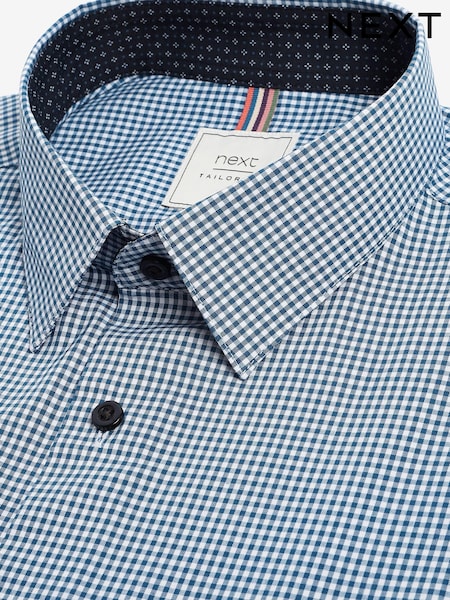 Navy Blue Check Motionflex Shirt (273337) | €7