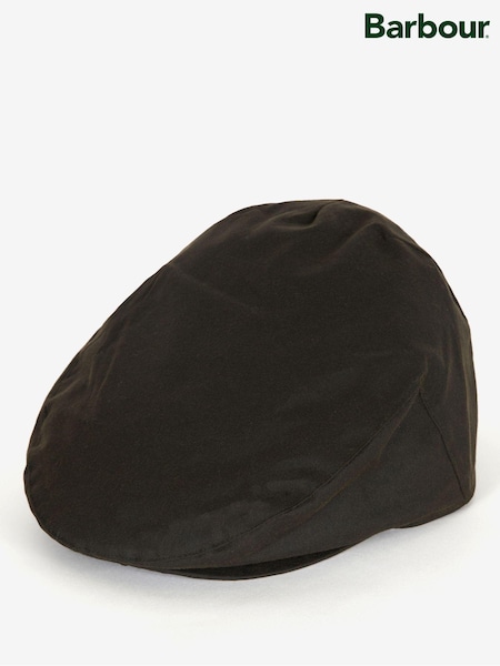 Barbour® Olive Green Wax Flat 100% Cotton Cap (273491) | €42
