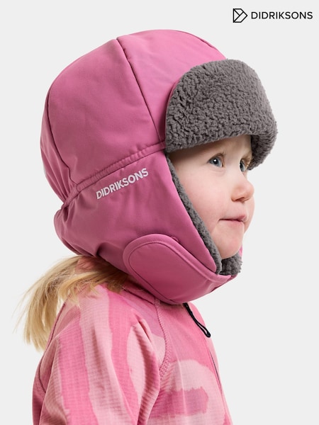 Pink - Didriksons Biggles Waterproof Hat