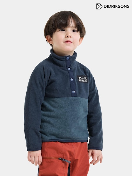 Dark Blue - Didriksons Monte Half Button Fleece