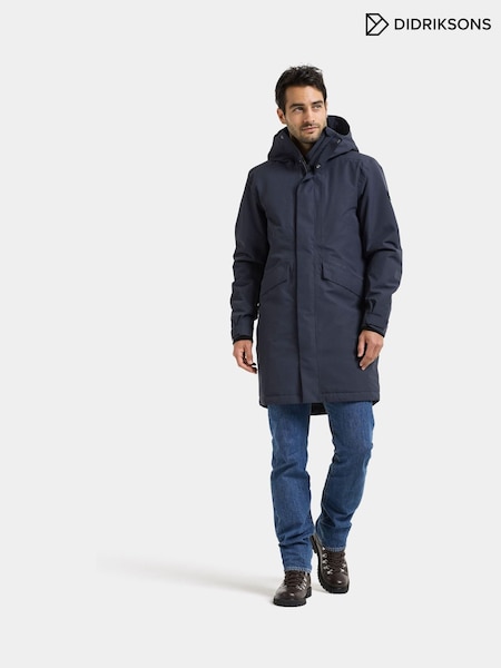 Blue - Regular Didriksons Kenny Waterproof Coat