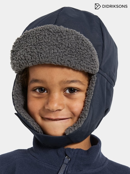 Navy/Blue - Didriksons Biggles Waterproof Hat