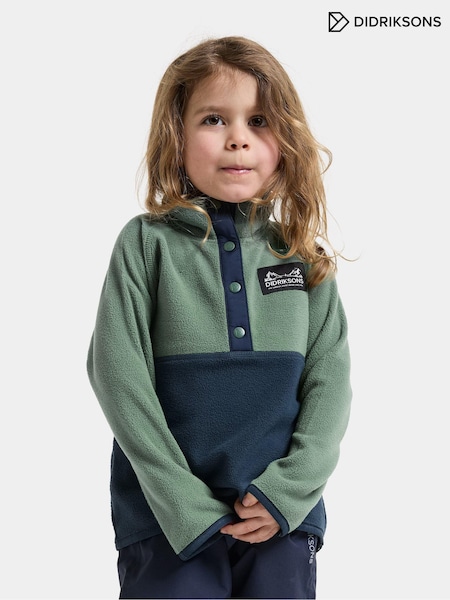 Green - Didriksons Monte Half Button Fleece