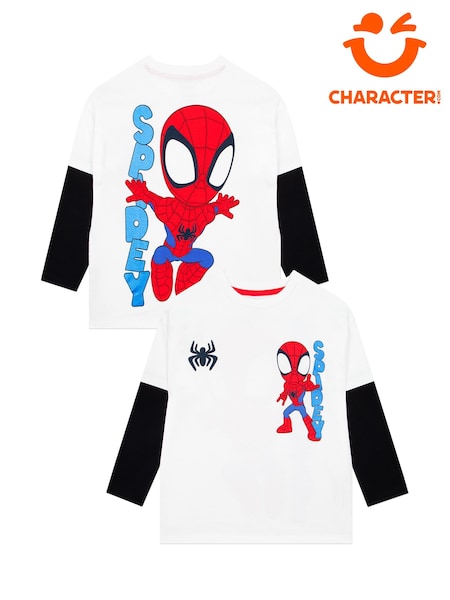 Valkoinen - Character Marvel Spidey And His Amazing Friends Long Sleeve Top