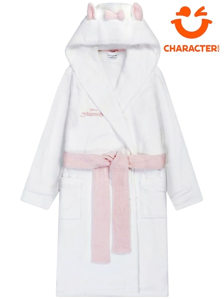 White - Character Disney Aristocats Marie Fleece Dressing Gown