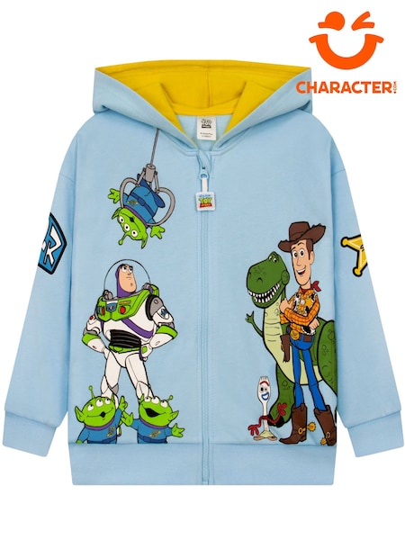 Blue - Character Disney Toy Story Zip Through Hoodie With Back Print Logo