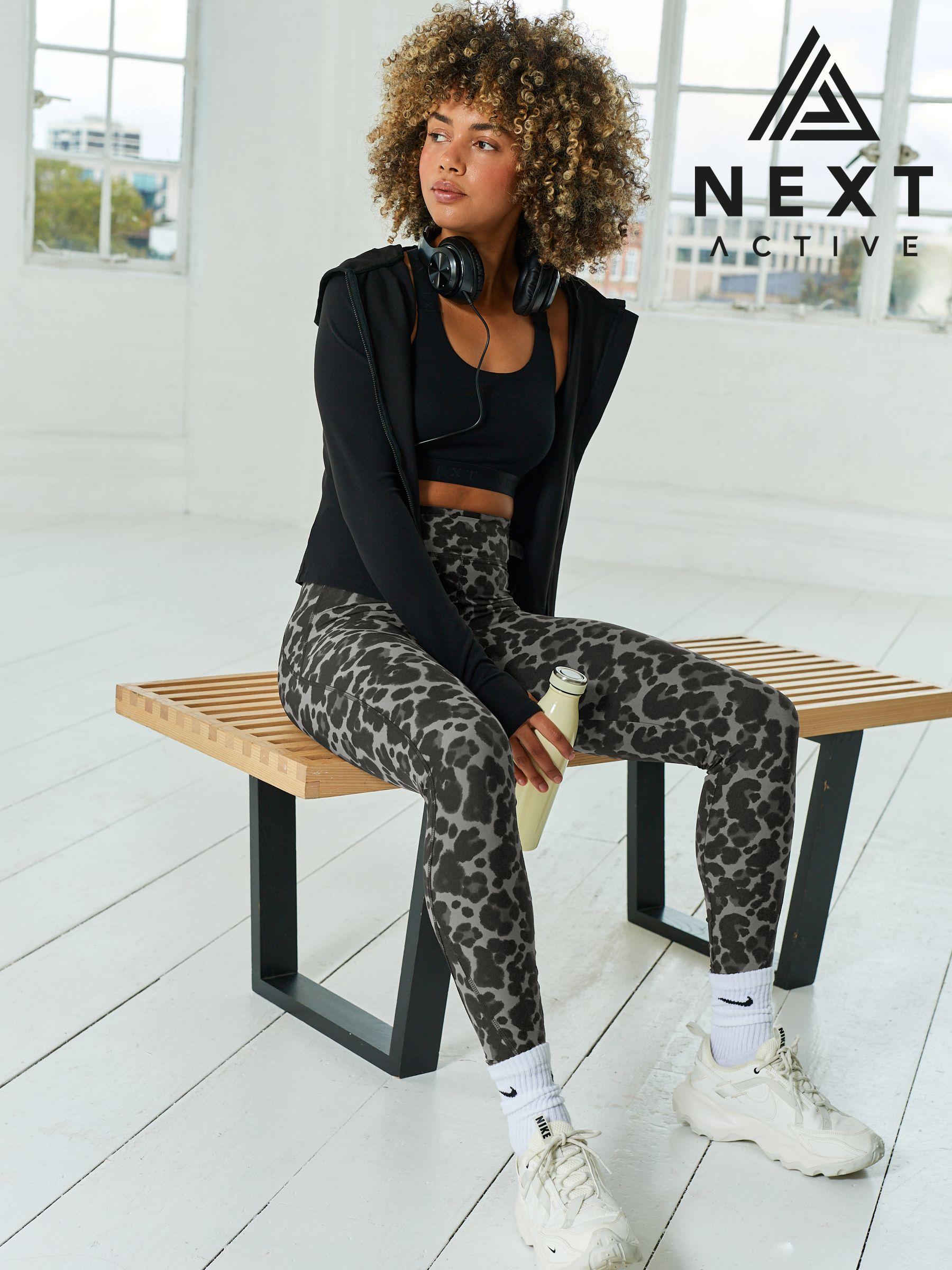 Printed fleece lined leggings hot sale