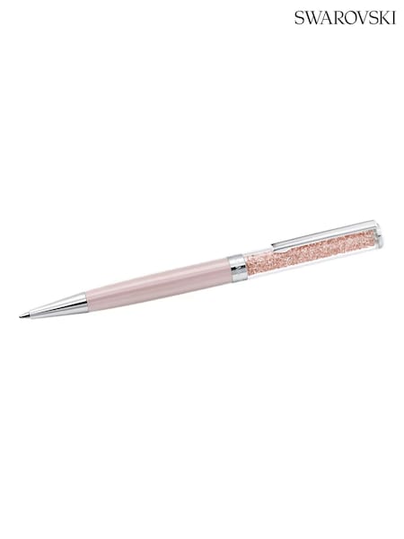Pink - Swarovski Crystalline Ballpoint Pen Lacquered, Chrome Plated Stationery And Craft
