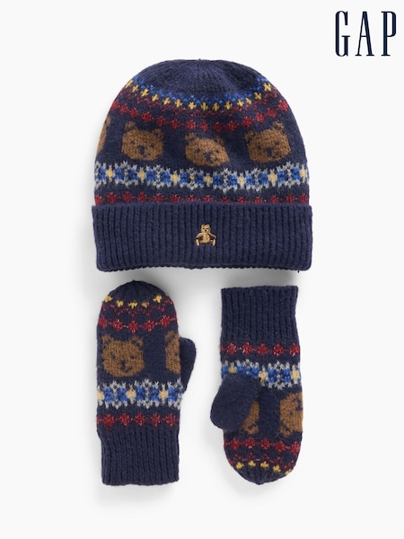 Jūras kara flotes Brannana lācis - Gap Fair Isle Beanie And Mittens Set