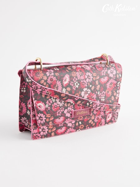 Cath Kidston Pink Ditsy Floral Print Compact 2-In-1 Mini Compact Backpack (275357) | €32