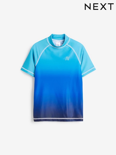 Blue Ombre Short Sleeve Sunsafe Rash Vest (1.5-16yrs) (276437) | €6 - €9