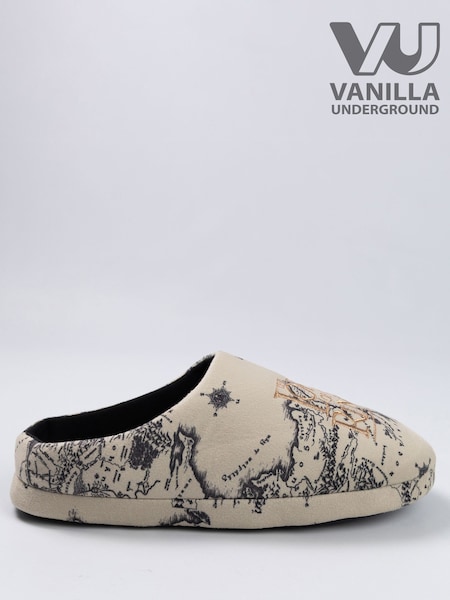 Brown - Regular Vanilla Underground Lord Of The Rings Logo Mule Slippers