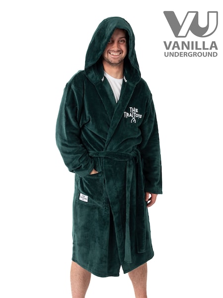 Зеленый - Regular Vanilla Underground The Traitors Logo Hooded Bathrobe