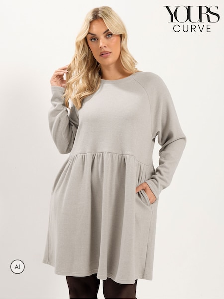 Natural - Yours Curve Gathered Dress