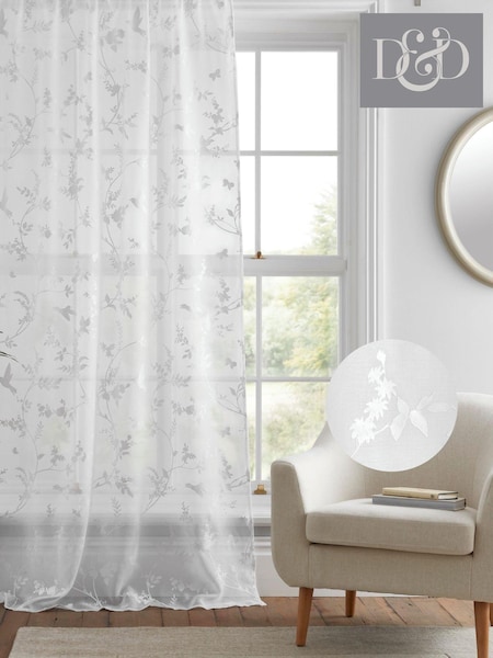 D&D White Darnley Voile Panel (277786) | $22 - $26