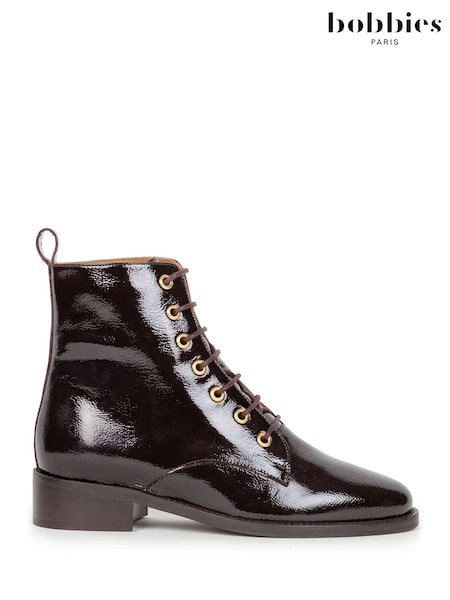 Brown - Bobbies Lace Up Boots