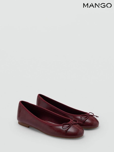 Red - Mango Ballet Flat Pumps