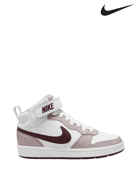 Nike Violet Youth Court Borough Mid Trainers (279166) | €46