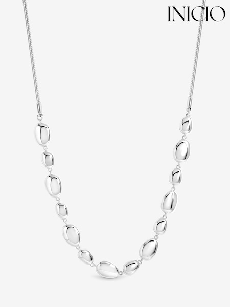 Srebrno Tone - Inicio Pebble Allway Necklace Gift Pouch