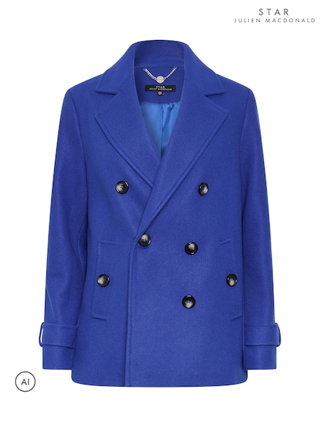 Blue - Star By Julien Macdonald Pea Coat