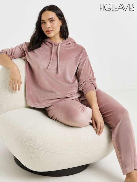 Rosa - Figleaves Velour Hooded Lounge Set