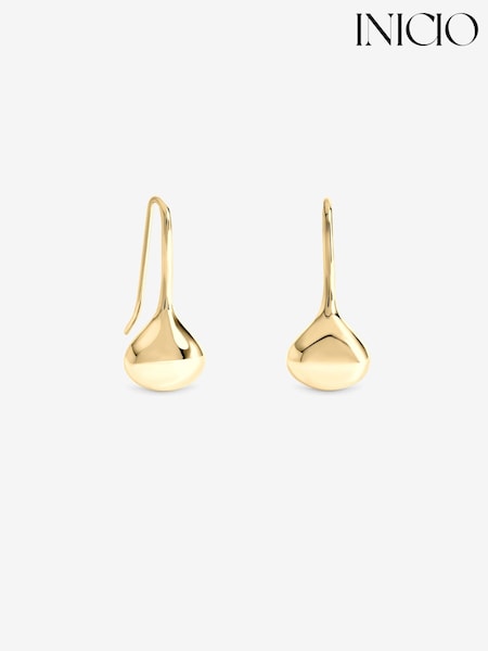 Gold Tone - Inicio Fluid Teardrop Earrings