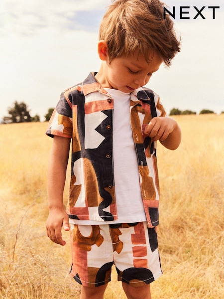 Rjava - 100% Cotton Short Sleeves Printed Shirt and Shorts Set (3mths-12yrs) (279758) | € 11 - € 16