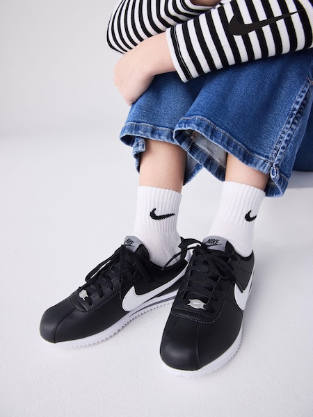 Nike Black Youth Cortez Trainers (279797) | €78