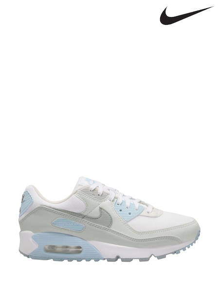 Nike Grey/Blue Air Max 90 Trainers (279905) | €108