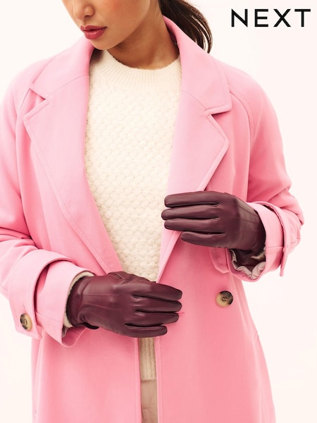 Burgundsko rdeča - Leather Gloves (280520) | € 14