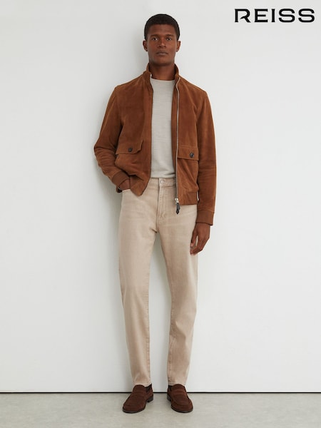 Карамель қоңыры - Regular Reiss Arctic Slim-fit Stonewashed Jeans