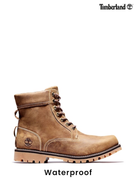 Brun - Timberland Rugged Leather Waterproof 6 Inch Boots (282224) | kr3 790