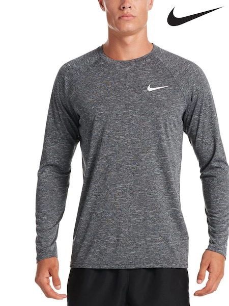 Nike Grey Nike Long Sleeve Hydroguard Rash Vest (282909) | €57