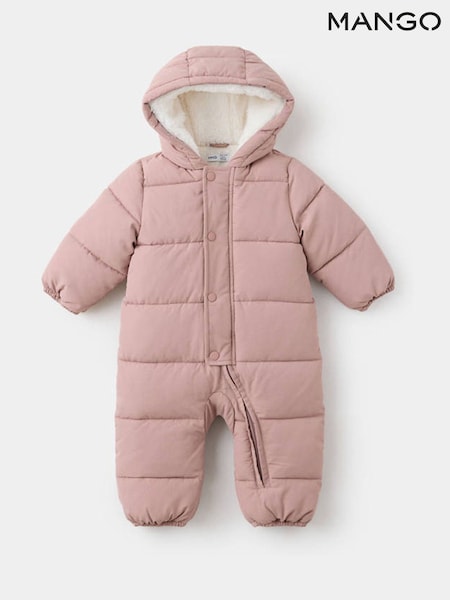 Pink - Mango Padded Lined Pramsuit