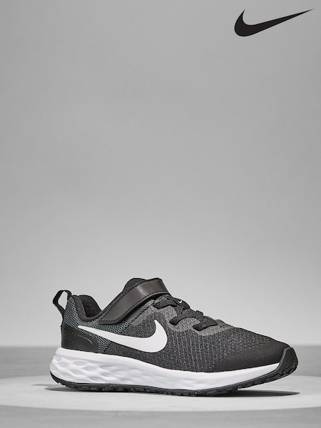 Nike Black/White Junior Revolution 6 Trainers (283203) | €21.50
